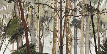 ユーカリの森のオリエンタルな森 Oil Paintings